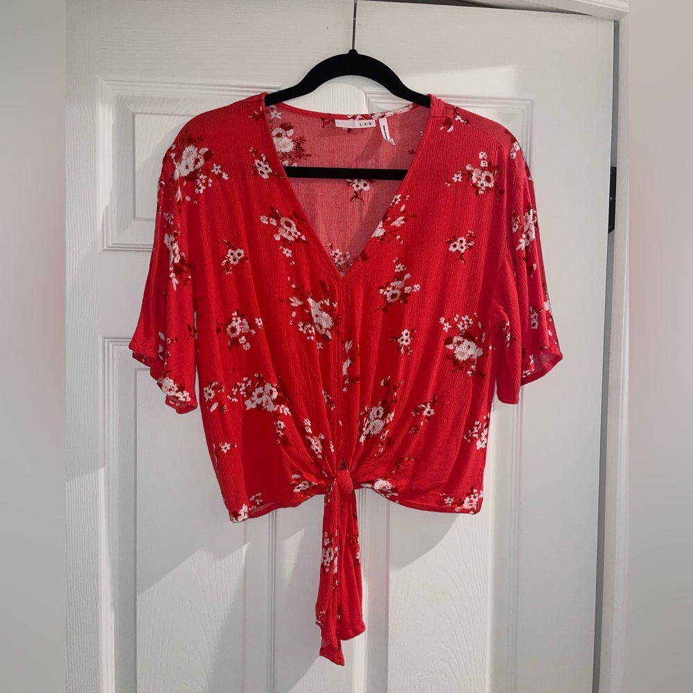 Floral Knot Front Top - Size M